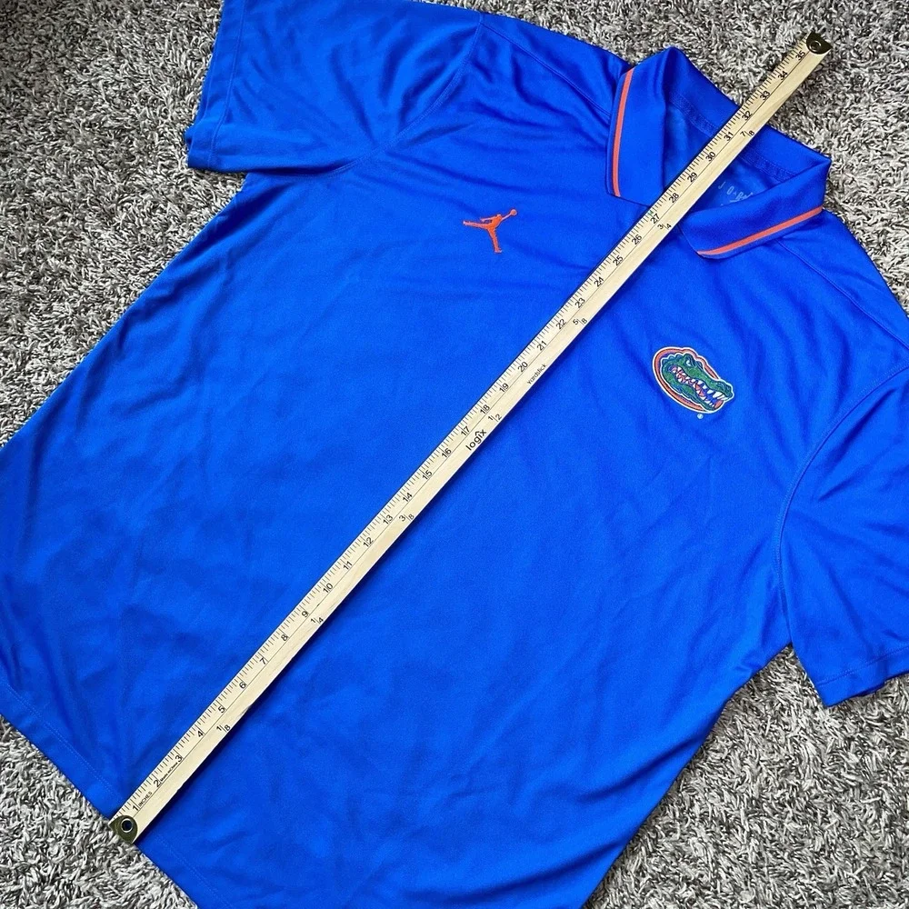 Air Jordan Florida Gators Blue Golf Polo Mens Size XL Dri-Fit DZ8367-480 NWOT